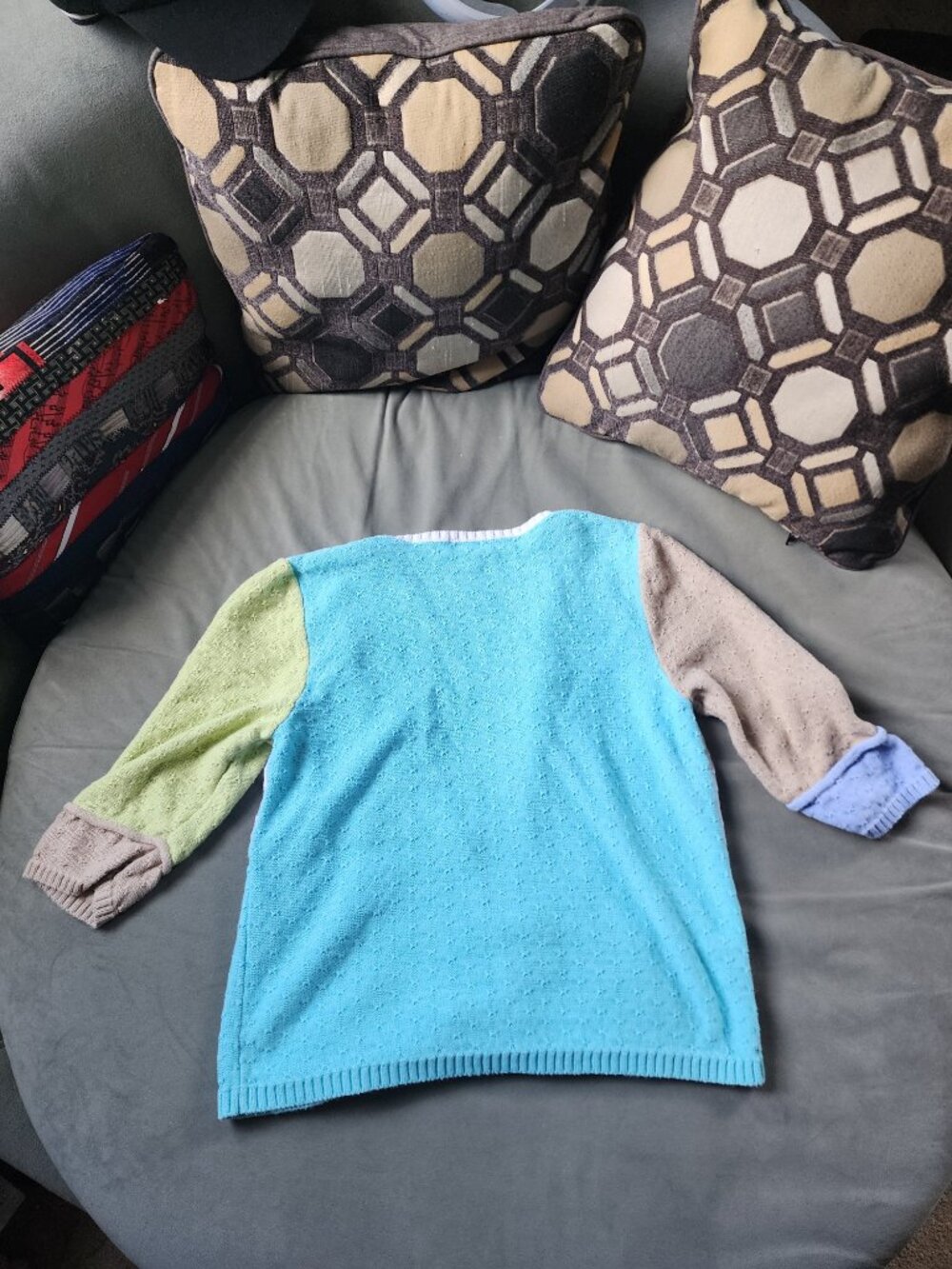 Christopher & Banks Colorful Button-Up Cardigan Sweater | Size L - Picture 2 of 5